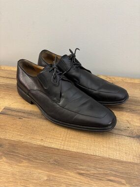 Bruno Magli Bishop Ranuncolo Lace Up Leather Shoes Black Men’s